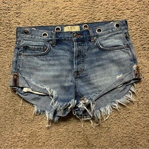 Free People denim shorts